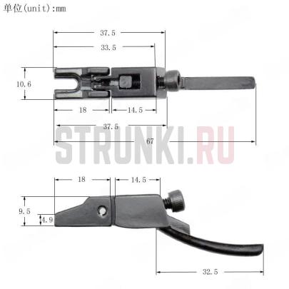 Набор винтажных сёдел для Floyd Rose, PARTSLAND, чёрные