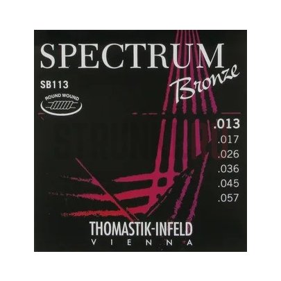 Струны для акустической гитары Thomastik SB113 Spectrum Bronze, сталь/бронза, 013-057