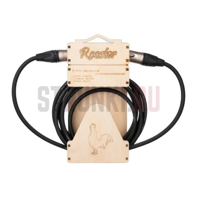 Кабель микрофонный XLRm-XLRf, Rooster RUS0903, 3м