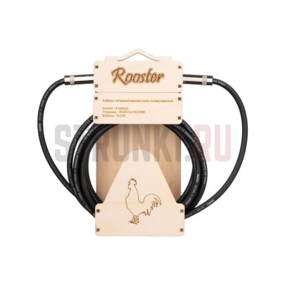 Кабель инструментальный Rooster RUS1103, моно, 3м, (прямой-прямой)