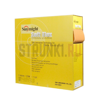 Шлифовальная бумага Soft Flex Pad P240 (GOLD) 114x125 мм, Sunmight 32112 SM, 1 шт