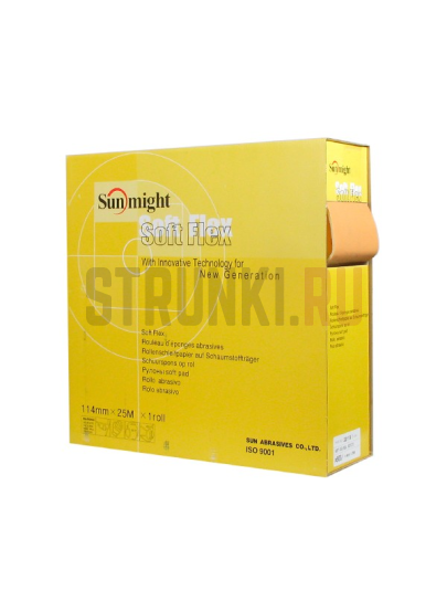 Шлифовальная бумага Soft Flex Pad P400 (GOLD) 114x125 мм, Sunmight 32116 SM, 1 шт