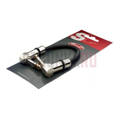 Кабель-патч Stagg SPC010L DL, моно, 10 см, угловой-угловой