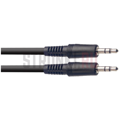 Коммутационный кабель MiniJack - MiniJack, Stagg SAC2MPSMPSB, 2 м