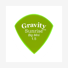Медиаторы GRAVITY PICKS GSUB15P Sunrise Big Mini, зеленый, 1.5 мм, 1 шт.
