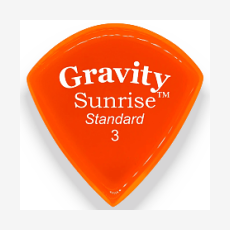 Медиаторы GRAVITY PICKS GSUS3P Sunrise Standard, оранжевый, 3.0 мм, 1 шт.