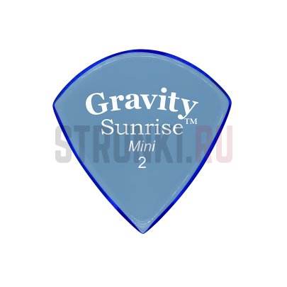 Медиаторы GRAVITY PICKS GSUM2P Sunrise Mini, синий, 2 мм, 1 шт.