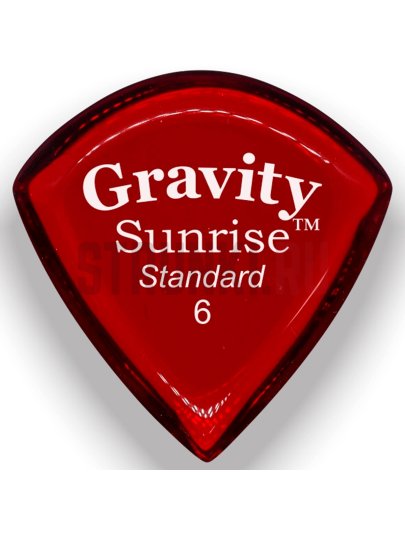 Медиаторы GRAVITY PICKS GSUS6P Sunrise Standard, красный, 6.0 мм, 1 шт.