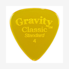 Медиаторы GRAVITY PICKS GCLS4P Classic Standard, желтый, 4.0 мм, 1 шт.