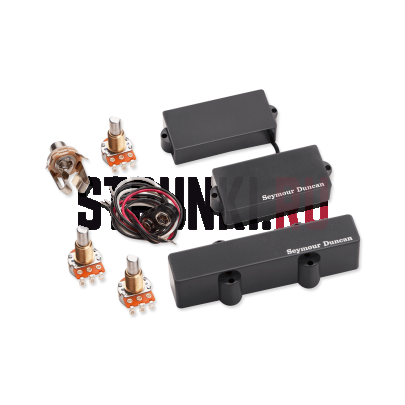 Комплект звукоснимателей для бас-гитары Seymour Duncan 11406-02 Pro Active for PJ-Bass, черный