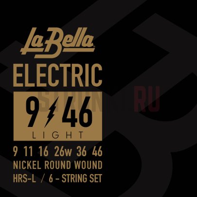 Струны для электрогитары La Bella Hard Rockin Steel Light HRS-L 9-46