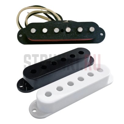 Звукосниматель сингл, нековый Habanero Pickups Serrano Single Coils GJSTVNBW, черный/белый