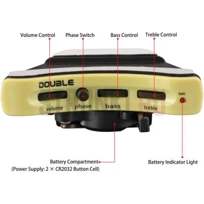 Звукосниматель для акустической гитары в резонаторное отверстие X2 DOUBLE B1G