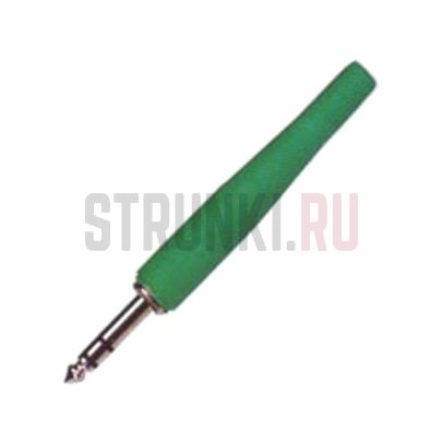 Разъем на кабель Jack 1/4" (m), Soundking CC411, стерео, зеленый