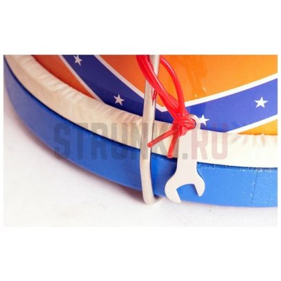 Барабан детский Lutner FLT-KTYG, сине-белый