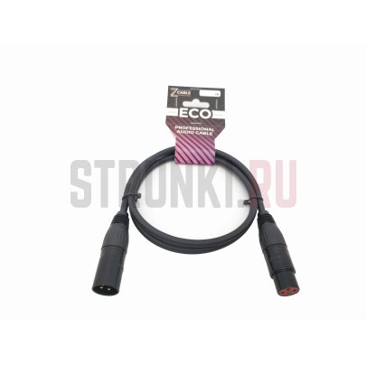Кабель микрофонный ZZcable E2-XLR-M-F-0060-0, 0,6м (прямой-прямой)
