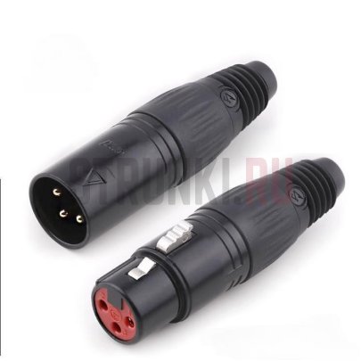 Кабель микрофонный ZZcable E1-XLR-M-F-0100-5, 1м (прямой-прямой)