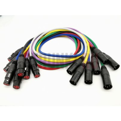 Кабель микрофонный ZZcable E1-XLR-M-F-0100-5, 1м (прямой-прямой)