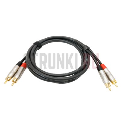 Кабель аудио ZZcable E27-2RCA-2RCA-0100-0, 2хRCA - 2хRCA, 1м (прямой-прямой)