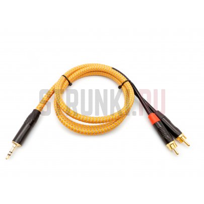 🎸 Кабель аудио ZZcable G45-3,5-2RCA-0125-Z, MiniJack - 2хRCA