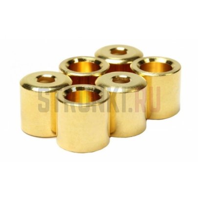 Набор втулок для сквозного крепления, гитарные, HOSCO HK-10G, позолота, нижняя