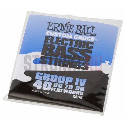 Струны для бас-гитары Ernie Ball 2808 FlatWound Group IV 40-95