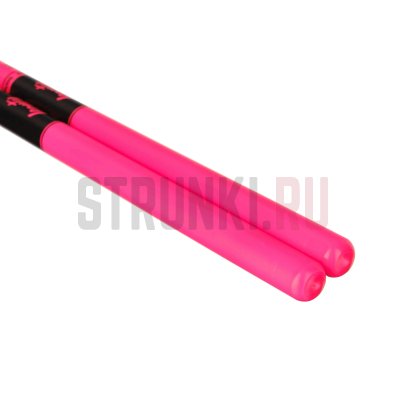 Палочки барабанные Leonty LFP5A Fluorescent Pink 5А флуоресцентные, граб, деревянный наконечник