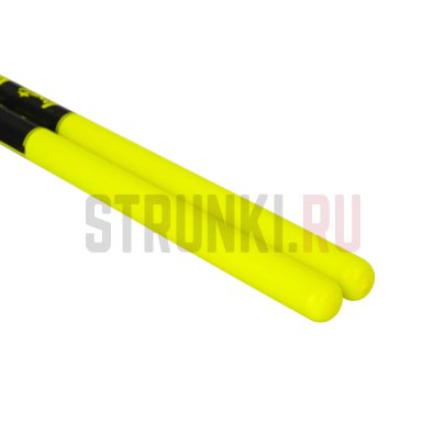 Палочки барабанные Leonty LFL7A Fluorescent Lemon 7А, граб, деревянный наконечник