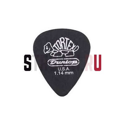 Медиатор Dunlop 488R1.14 Pitch Black, 1.14 мм, 1 шт.
