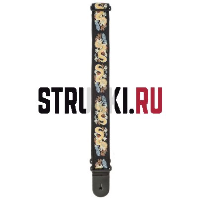 Ремень для гитары, тканевый Planet Waves 50F08 Woven, рисунок "Dragon"