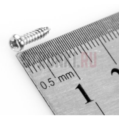 Musiclily MX0148, cаморез для колков или крышки анкера (2.4x9mm), хром