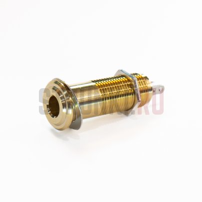 Разъем трубчатый Jack 1/4" (6.35 мм), Hosco H-EP-108G, золото
