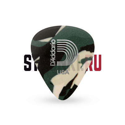 Набор медиаторов Planet Waves 1CCF2-10 Camouflage, камуфляжная расцветка, тонкие, 0.50 мм, упаковка 10 шт.