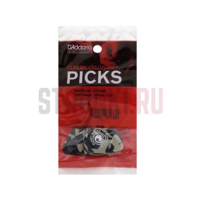 Набор медиаторов Planet Waves 1CCF2-10 Camouflage, камуфляжная расцветка, тонкие, 0.50 мм, упаковка 10 шт.