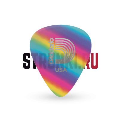 Набор медиаторов Planet Waves 1CRB4-10 Rainbow, целлулоид, расцветка радуга, средние, упаковка 10 шт.