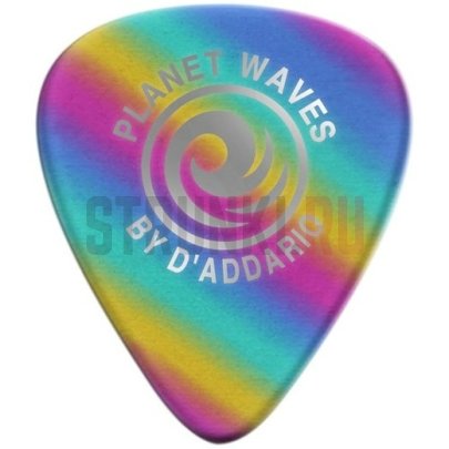 Набор медиаторов Planet Waves 1CRB4-10 Rainbow, целлулоид, расцветка радуга, средние, упаковка 10 шт.