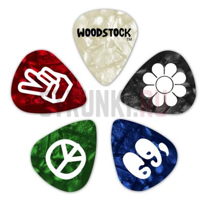 Набор медиаторов Planet Waves 1CAC2-10WS Woodstock, тонкие, 0.50 мм, упаковка 10 шт.
