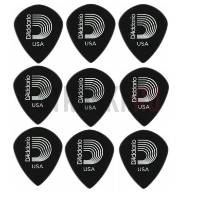 Набор медиаторов Planet Waves 3DBK2-10  Black Ice Light, тонкие, 0.55 мм, упаковка 10 шт.
