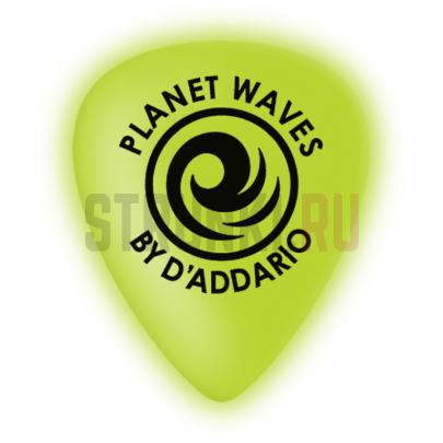 Набор медиаторов Planet Waves 1CCG6-10 Cellu-Glow Heavy, светящиеся в темноте, толстые, 1.0 мм, упаковка 10 шт.