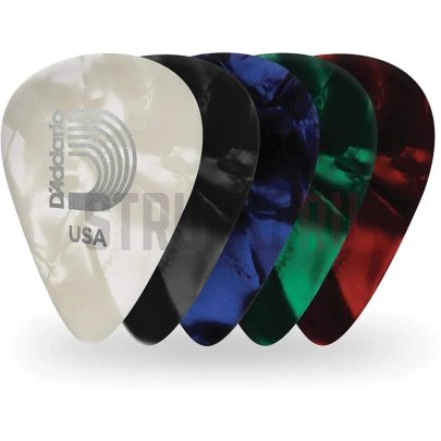 Набор медиаторов Planet Waves 1CAP2-10 Assorted Pearl Celluloid Light, тонкие, 0.50 мм, упаковка 10 шт.