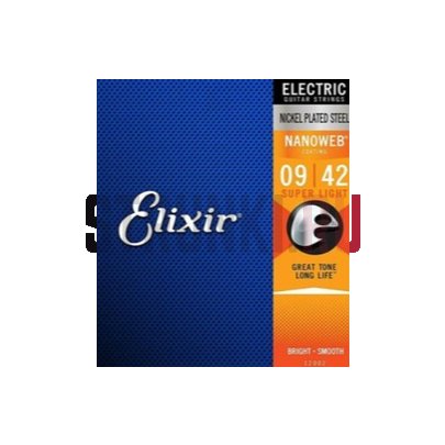 Струны для электрогитары Elixir 12005 NANOWEB, набор из 25 упаковок 9-42