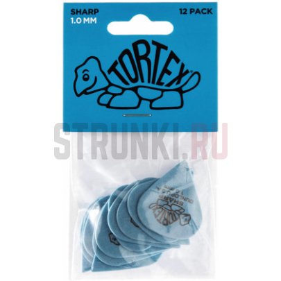 Набор медиаторов DUNLOP 412P1.00 Tortex Sharp, 1,00 мм, упаковка 12 шт.