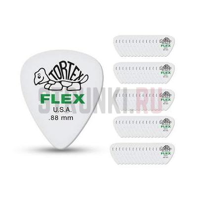 Набор медиаторов DUNLOP 428R.88 Tortex Flex, 0,88 мм, упаковка 72 шт.