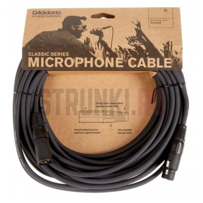 Кабель микрофонный Planet Waves PW-CMIC-50 Classic Series XLR, 15.24 м (прямой-прямой)