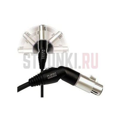 Кабель микрофонный Planet Waves PW-MS-10 Custom Series Swivel XLR, 3.04 (прямой-угловой)