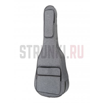 Чехол для акустической гитары Lutner MLDG-33, утепленный, серый/чёрный