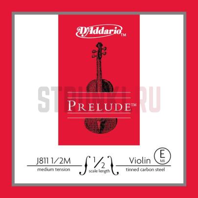 Одиночная струна для скрипки D'Addario 1/2 J811-1/2M-B10 10 штук