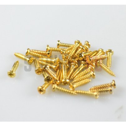 Musiclily MX0180, cаморез для колков или крышки анкера (2.5x9mm), позолота