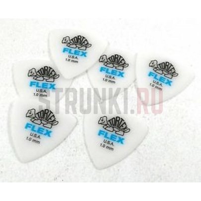 Набор медиаторов Dunlop 456P1.0 Tortex Flex, треугольные, 1.0 мм, 6 шт.