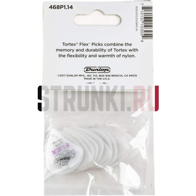 Набор медиаторов Dunlop 468P1.14 Tortex Flex Jazz III, 1.14 мм, 12 шт.